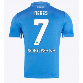 SSC Napoli David Neres #7 Heimtrikot 2024-25 Kurzarm